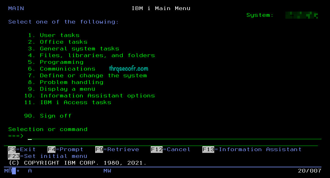 IBM i Basic System Operations