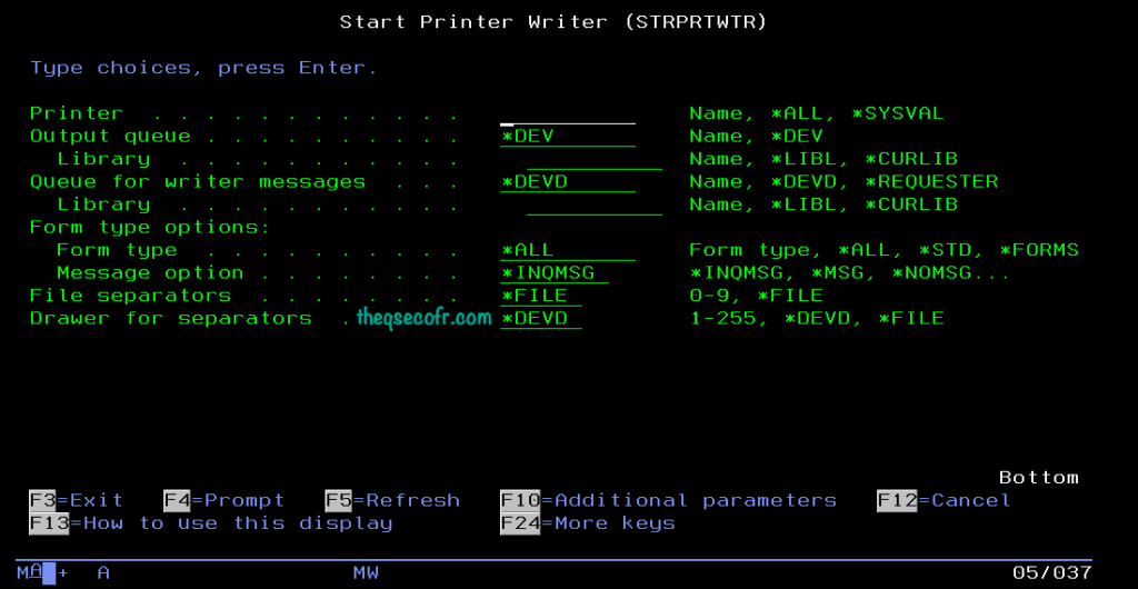 Starting and Managing Printers