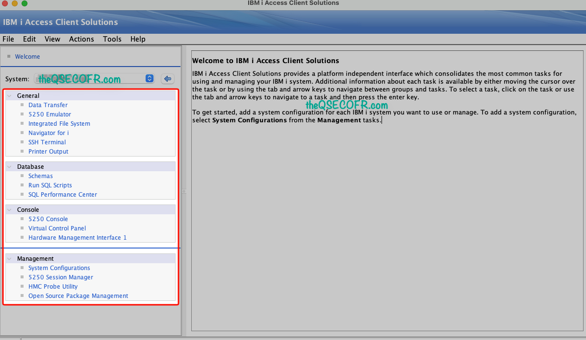 IBM i Access Client Solutions (ACS)